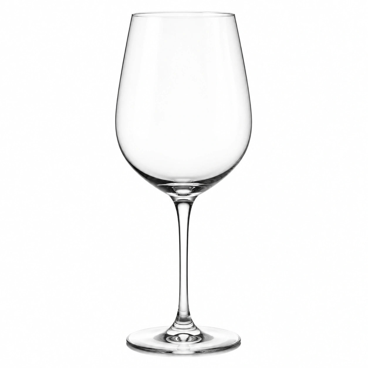 Verre à vin 450 ml en verre transparent à pied style classique