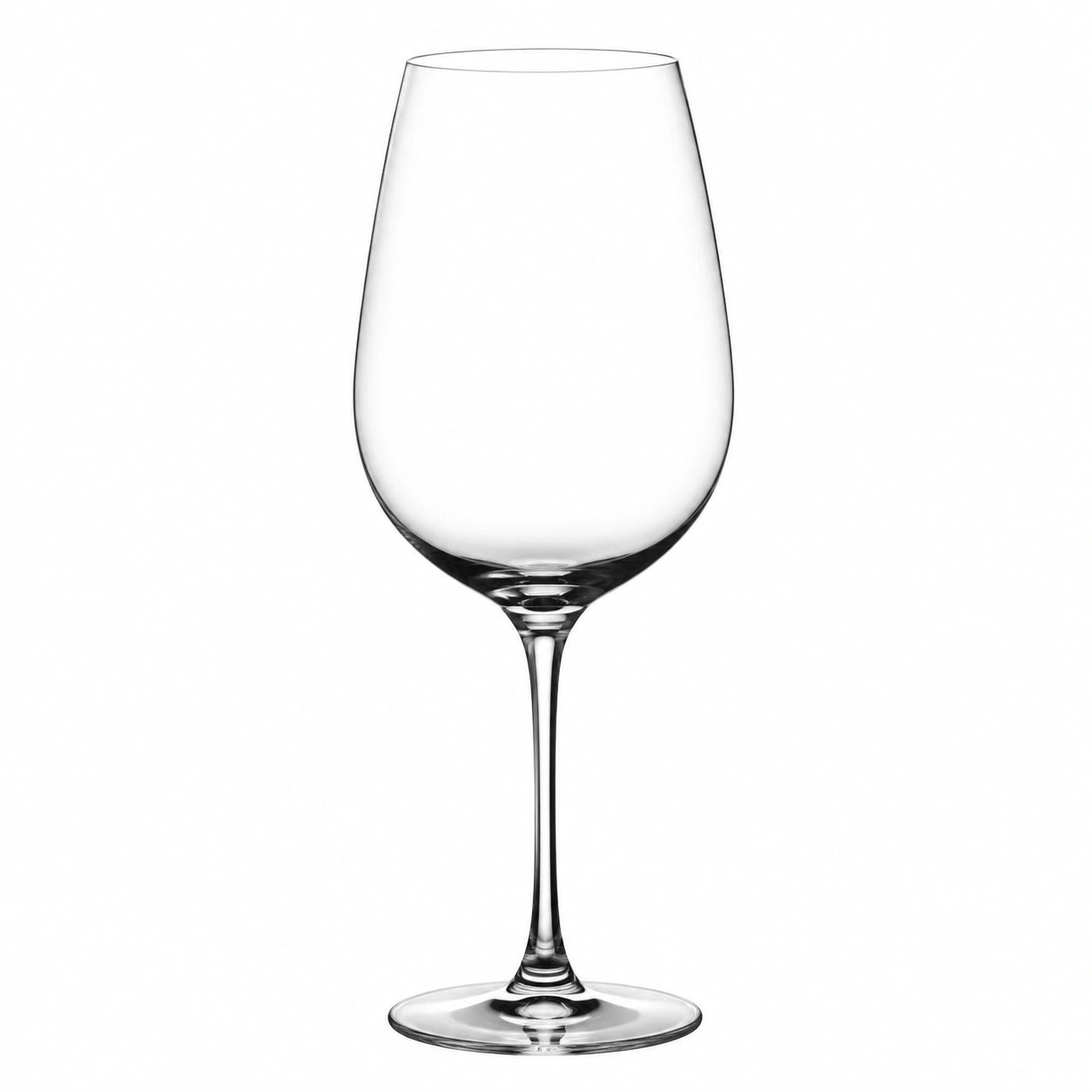 Verre à vin 500 ml 23 cm transparent en verre à pied élégant