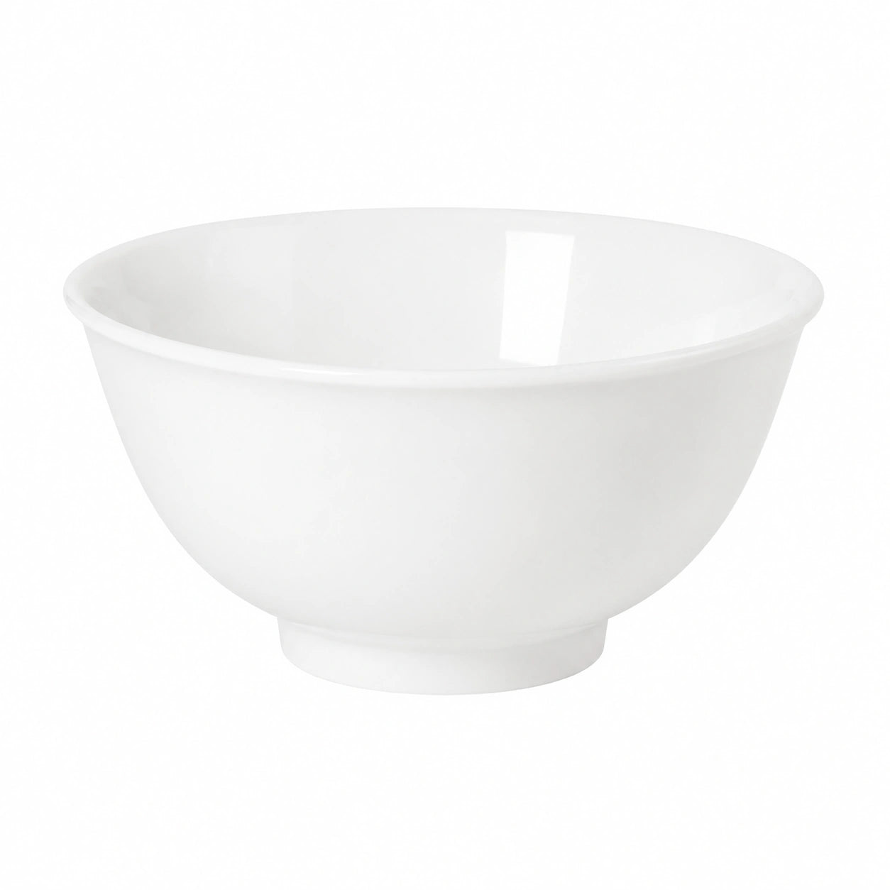 Bol 20 cm en céramique blanche - service de table au design uni