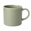 Mug 350 ml en grès vert sauge moucheté avec anse