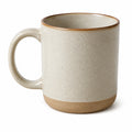 Mug 350 ml en céramique beige avec anse style rustique
